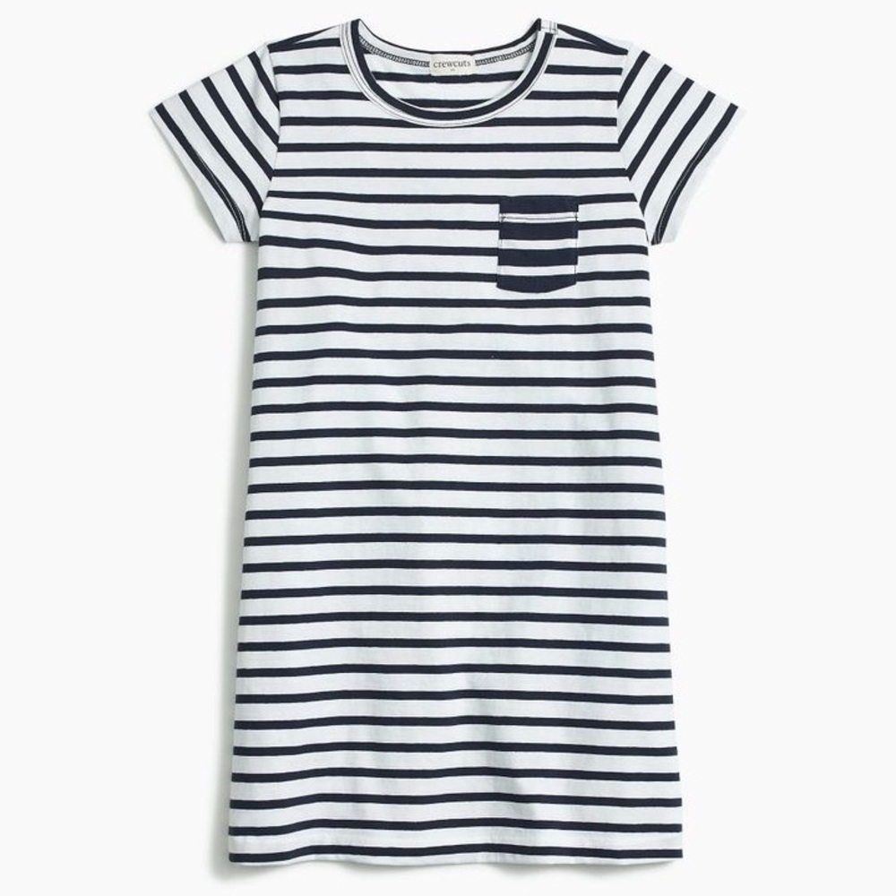 J. Crew Kids Factory Short Sleeve Pocket T-Shirt Dress Girl Size 14
